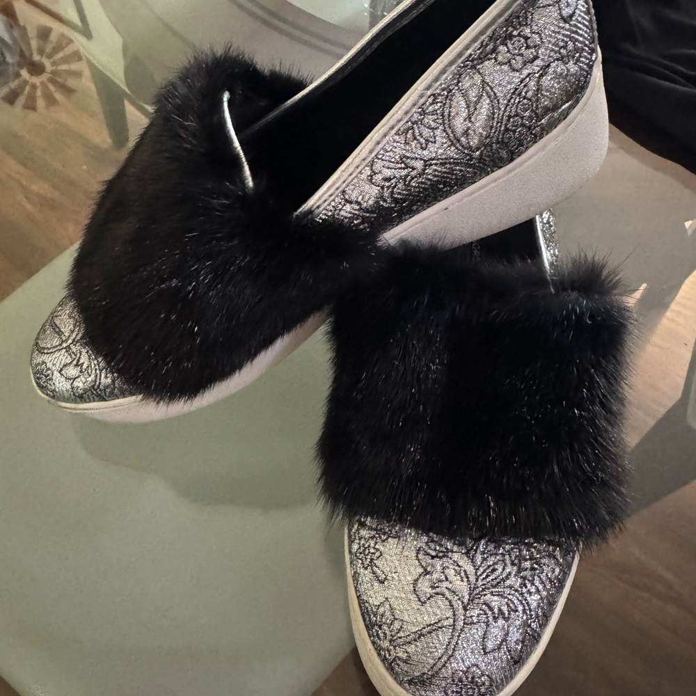 Elegant Black and Silver Women's Shoes